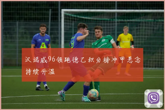 汉诺威96领跑德乙积分榜冲甲悬念持续升温
